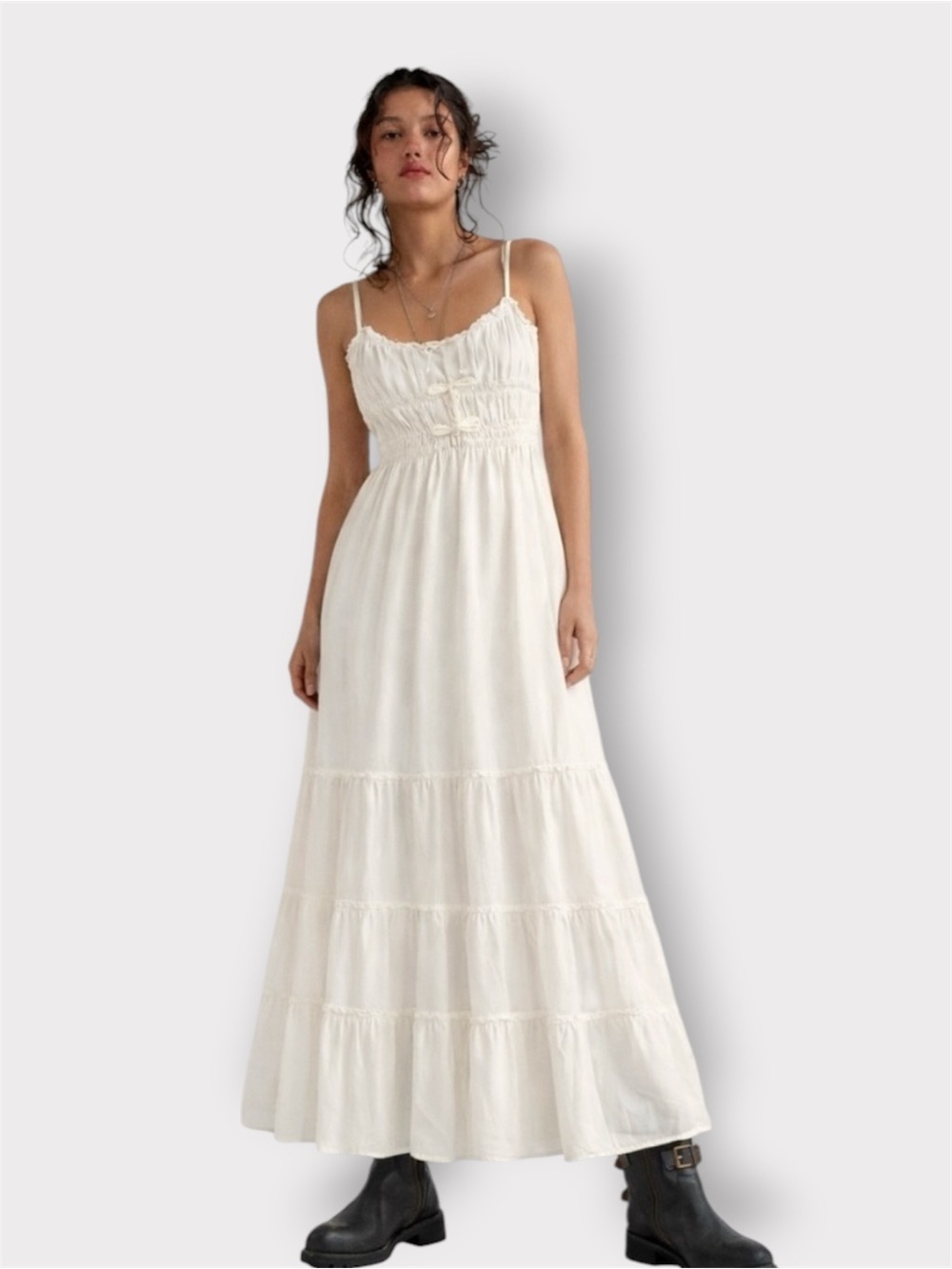 THE KOOPLES French Luxury Shirred Bow Maxi Dress NWT Size French 2